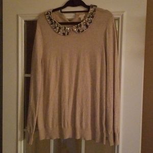 J crew jeweled sweater